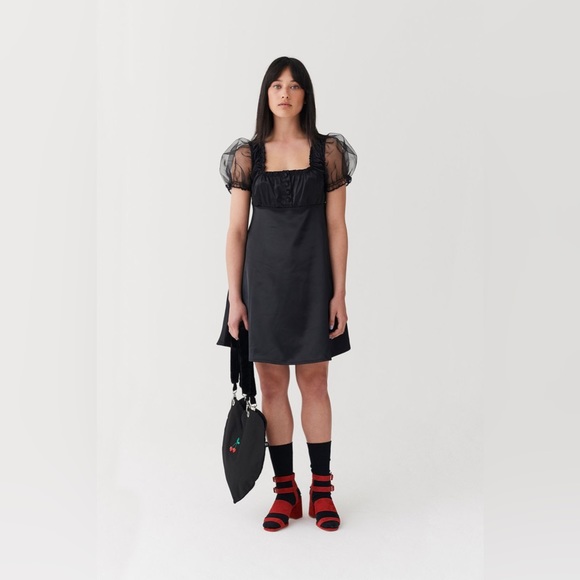 Lazy Oaf Pretty Ugly Babydoll Dress Black 12 - Picture 4 of 14